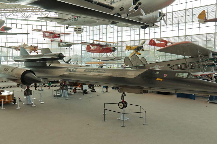 The incredible SR-71 (note all the other airframes surrounding it!)