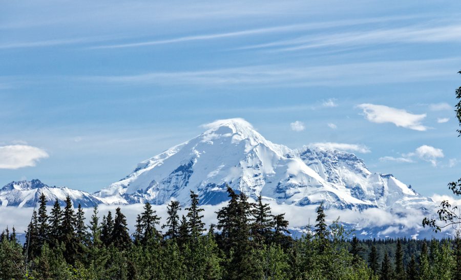 MB took this cloudless photograph (very unusual) of Mt. Drum.